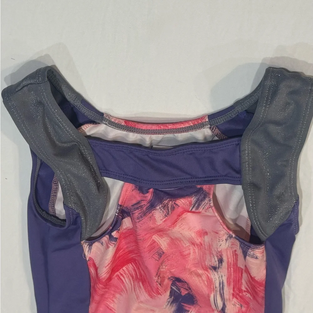 Girls Gymnastics‎ Leotard M 7/8 More Than Magic Pink Purple Athletic